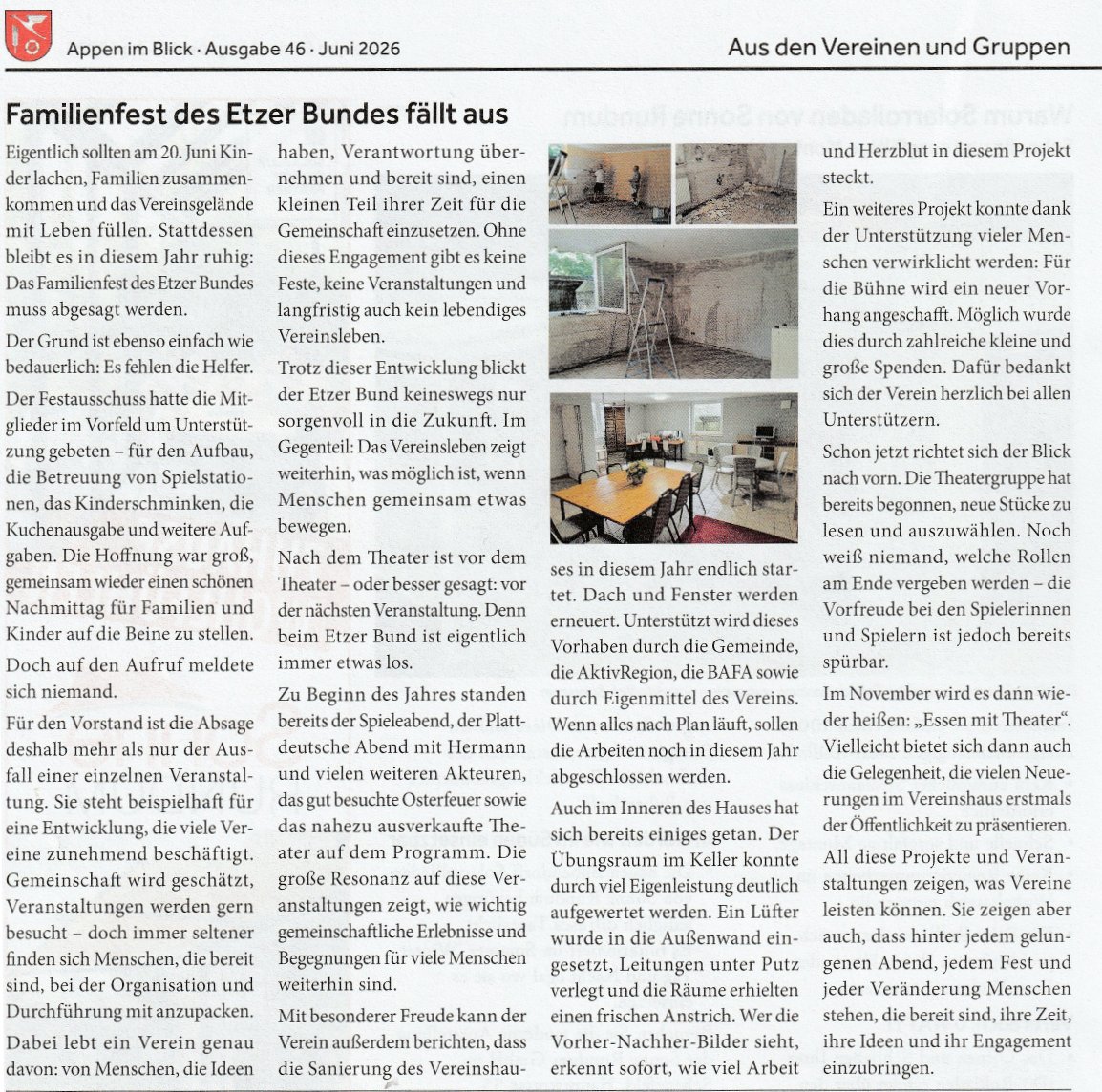 Appen im Blick Juni 2026